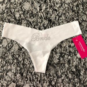 Commando “Bride” Embellishment Thong